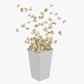 3D Movie Popcorn - Popping